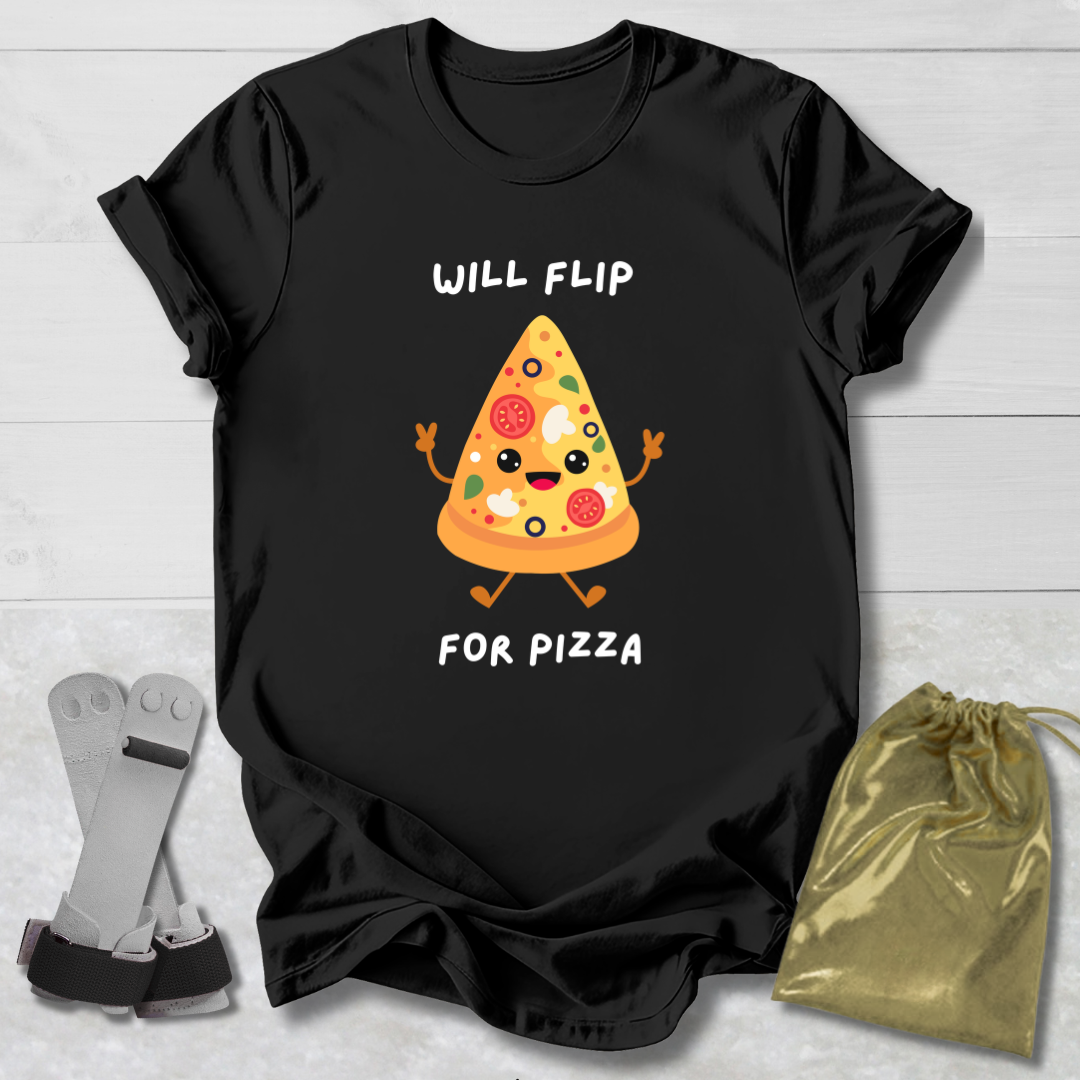 Will Flip for Pizza Kids T-Shirt