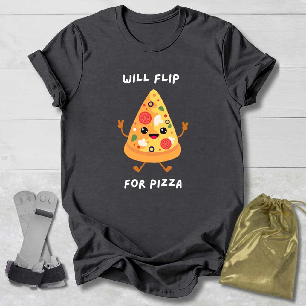 Will Flip for Pizza Kids T-Shirt