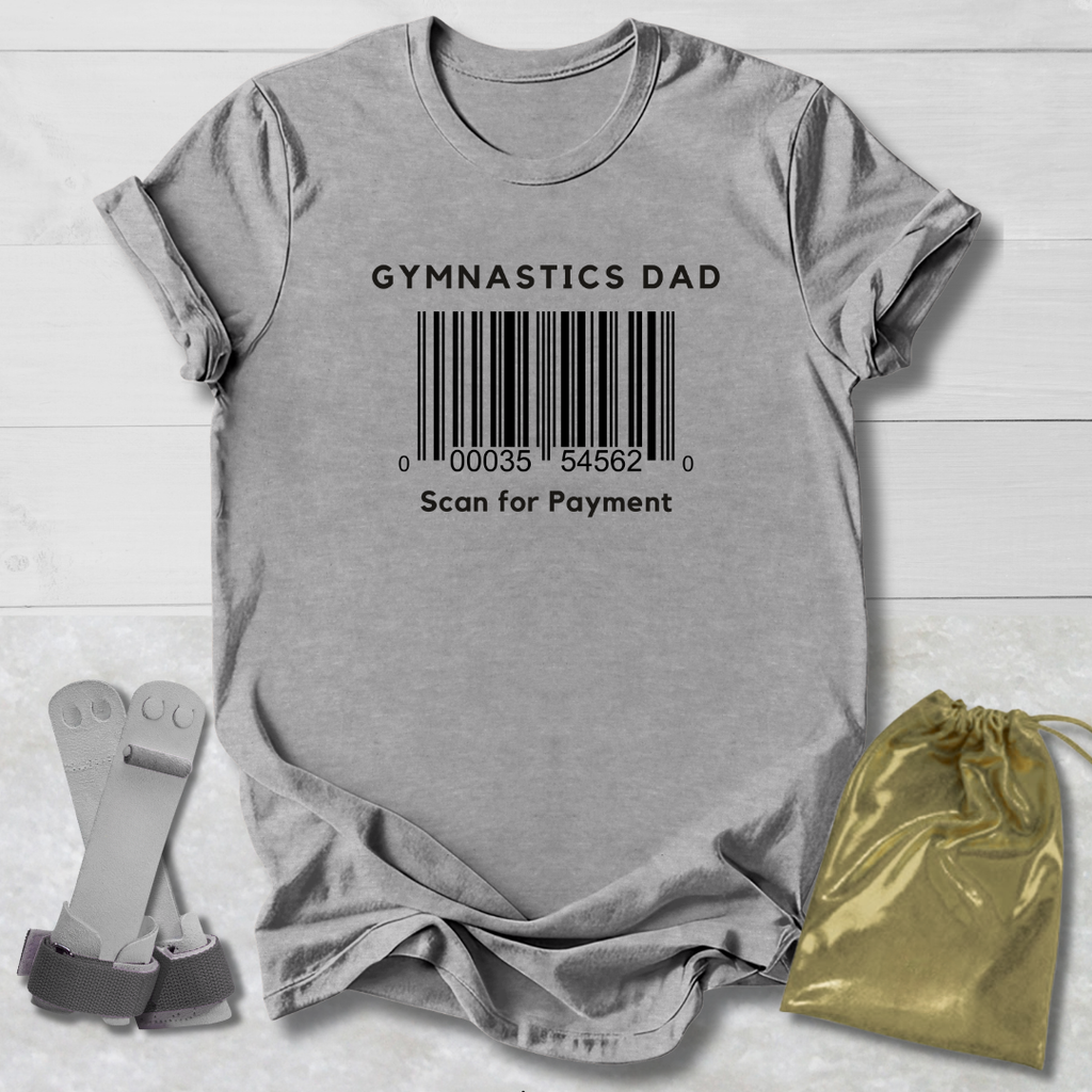 Gymnastics Dad Barcode T-Shirt