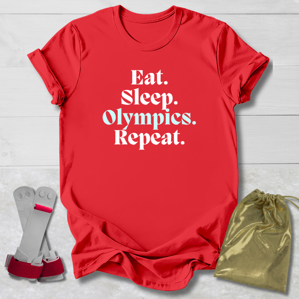 Eat Sleep Olympics Repeat T-Shirt