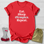 Eat Sleep Olympics Repeat T-Shirt