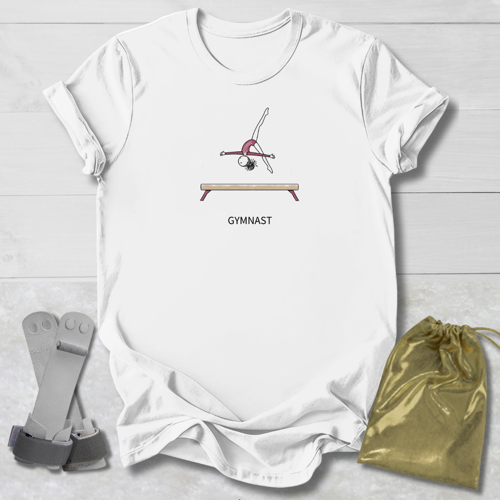 Gymnast Sketch Kids T-Shirt