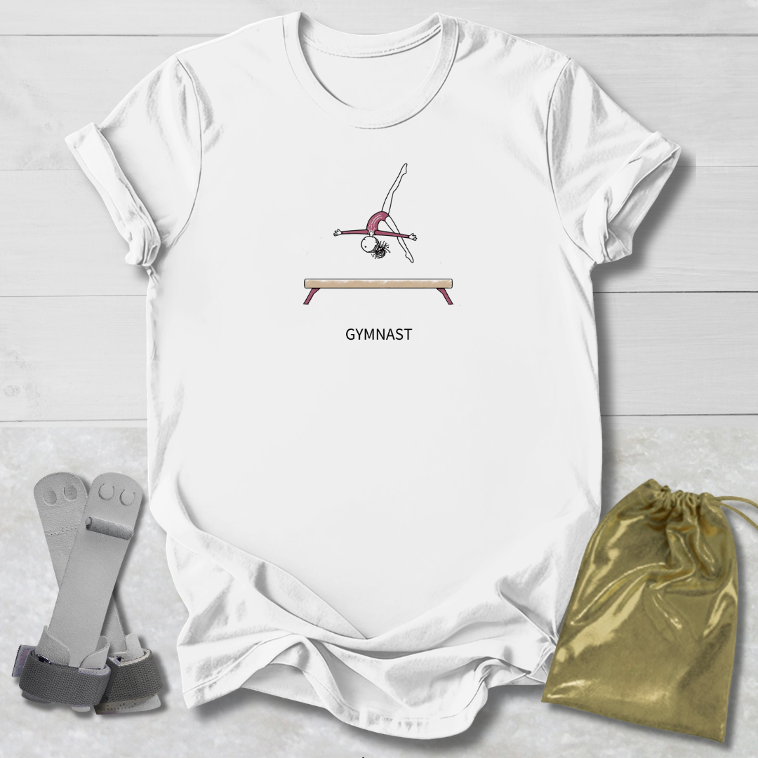 Gymnast Sketch Kids T-Shirt